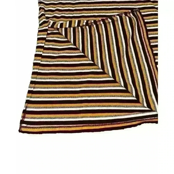 Loft Sleeveless Stretch Dress Striped Multicolor Slits Midi‎ Size XS - Picture 7 of 8